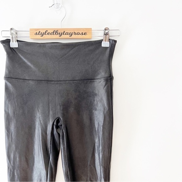 Spanx Faux Leather Leggings Black - Picture 3 of 10